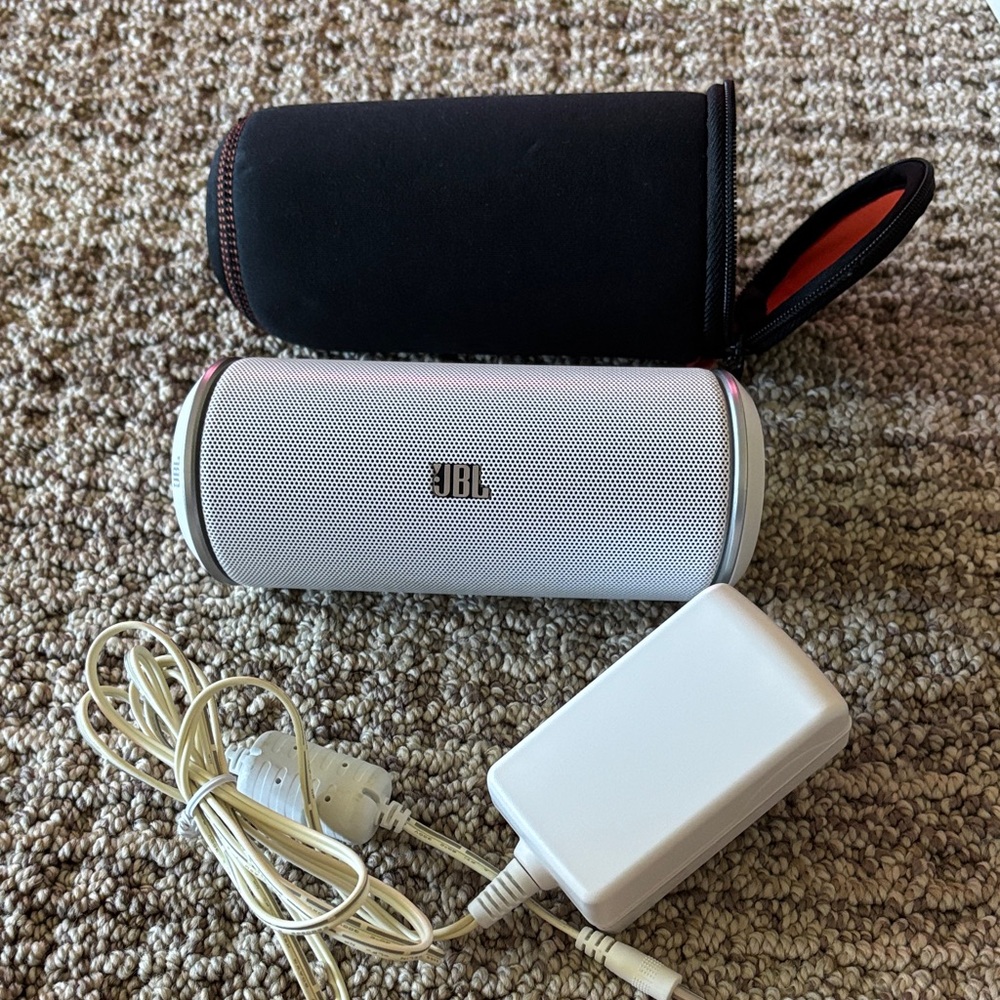 JBL Compact White Bluetooth Speaker